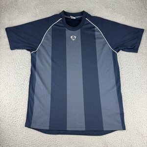 VINTAGE‎ Nike Men Shirt Medium Navy Logo Embroidered Swoosh Soccer Dream League